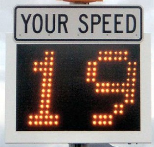 Radar Speed Control Sign